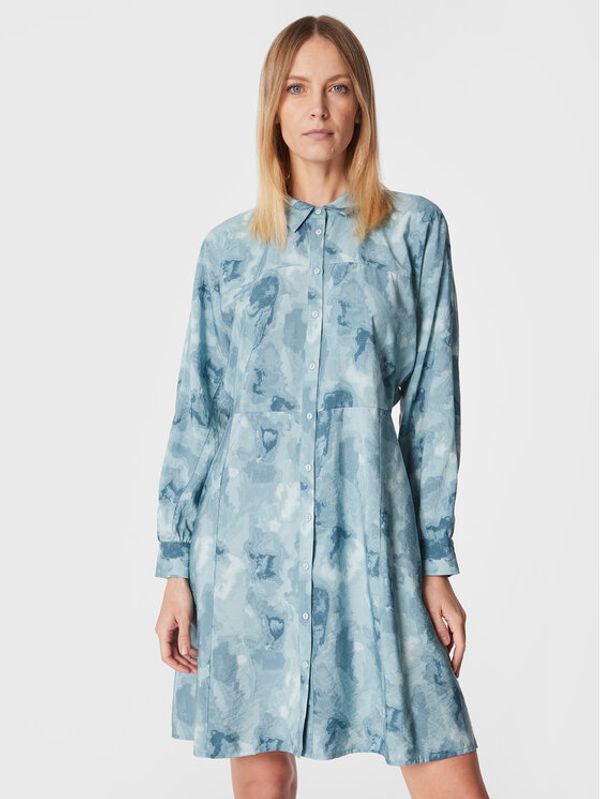 Moss Copenhagen Moss Copenhagen Srajčna obleka Annalise 17211 Modra Regular Fit