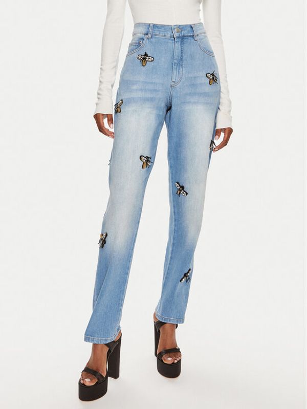 Munthe Munthe Jeans hlače Occasion 242140124207 Modra Loose Fit