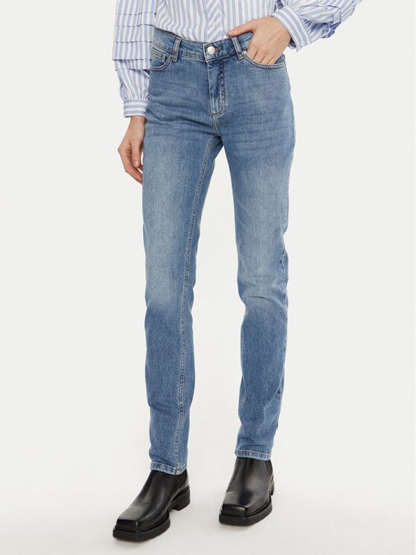 Munthe Munthe Jeans hlače Taulu 243143124308 Modra Slim Fit