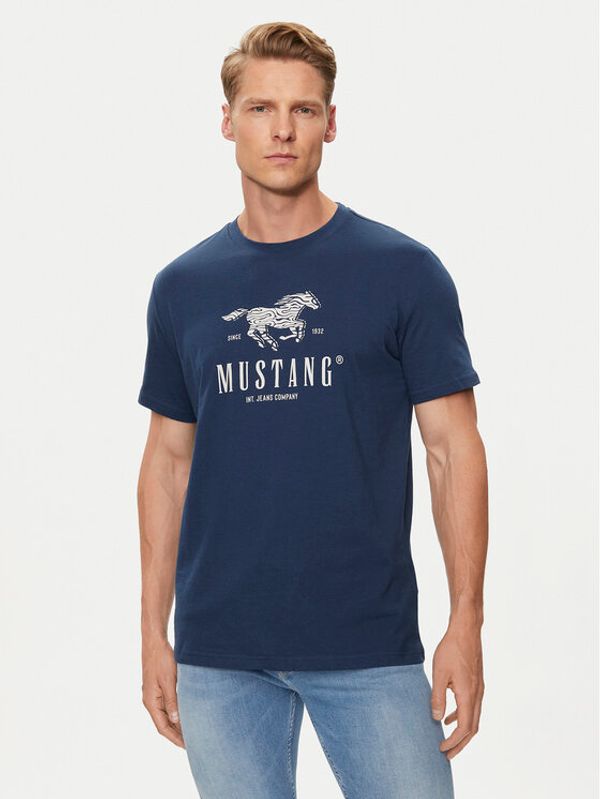 Mustang Mustang Majica Austin 1015069 Mornarsko modra Regular Fit