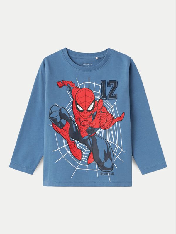 NAME IT NAME IT Bluza SPIDERMAN 13231947 Modra Regular Fit