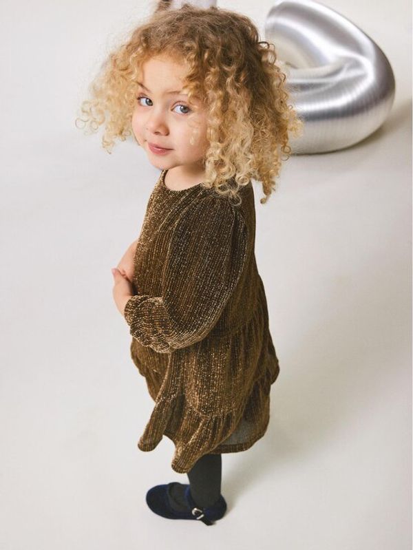 NAME IT NAME IT Vsakodnevna obleka 13222822 Zlata Loose Fit