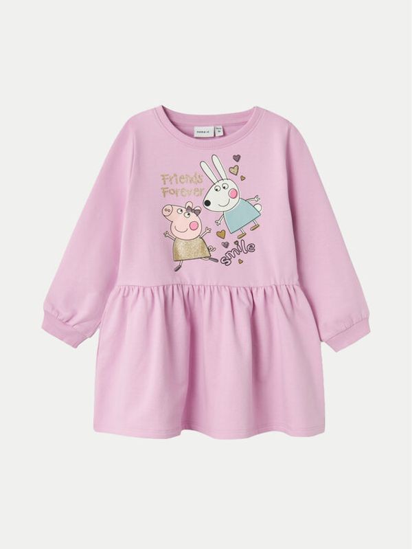 NAME IT NAME IT Vsakodnevna obleka PEPPA PIG 13233900 Vijolična Regular Fit