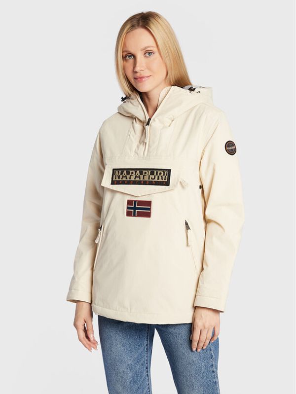 Napapijri Napapijri Anorak Rainforest NP0A4GM6 Écru Regular Fit