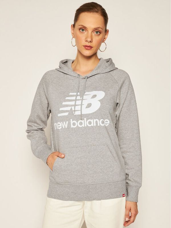 New Balance New Balance Jopa Esse po Hoodie NBWT0355 Siva Relaxed Fit