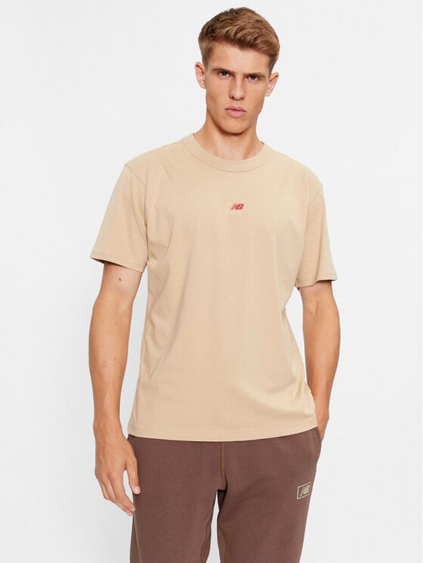 New Balance New Balance Majica Athletics Remastered Graphic Cotton Jersey Short Sleeve T-shirt MT31504 Rjava Regular Fit