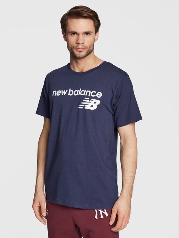 New Balance New Balance Majica Classic Core Logo MT03905 Mornarsko modra Athletic Fit