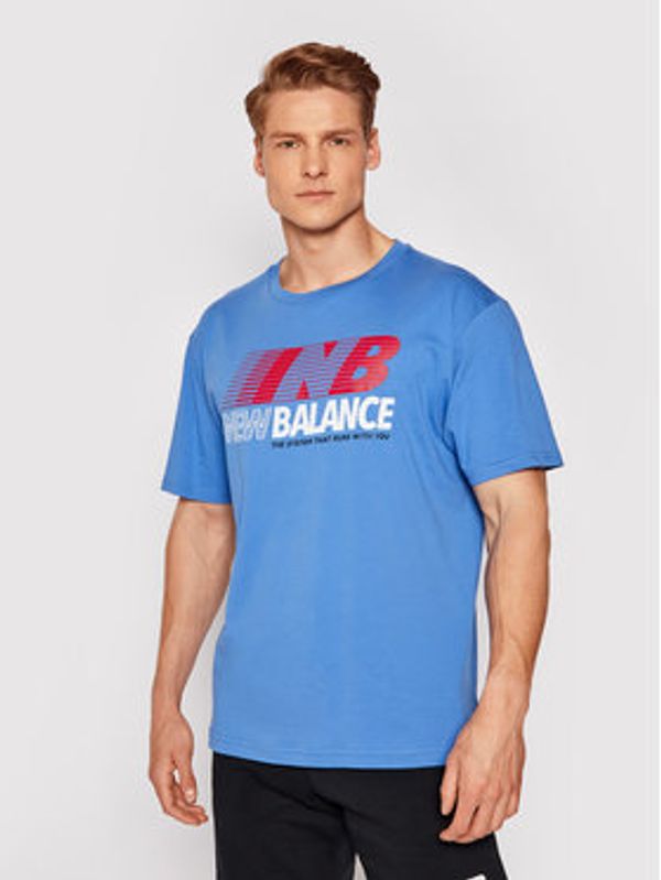 New Balance New Balance Majica MT03513 Mornarsko modra Relaxed Fit