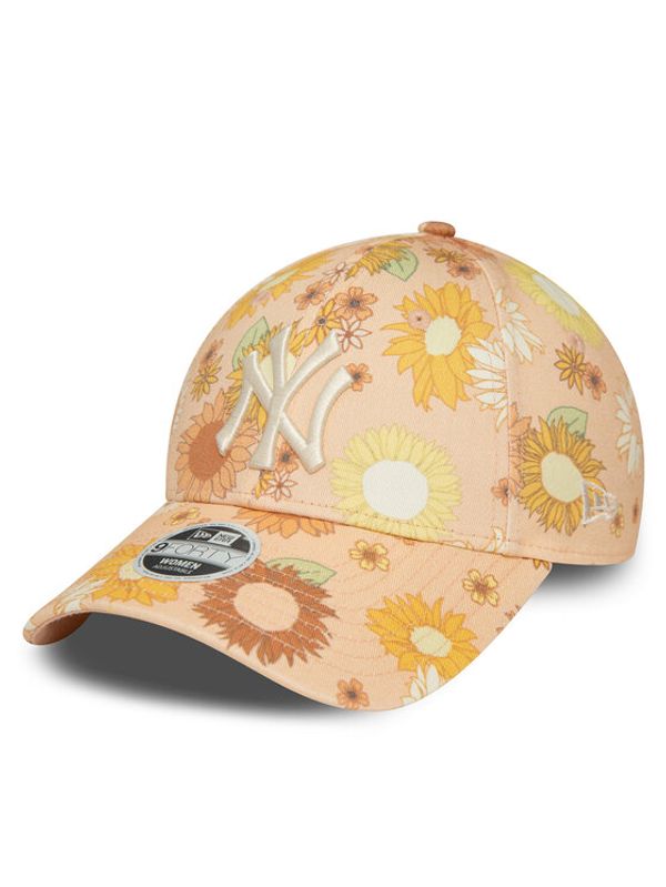 New Era New Era Kapa s šiltom Wmns Floral Aop 940 Nyy 60435003 Oranžna