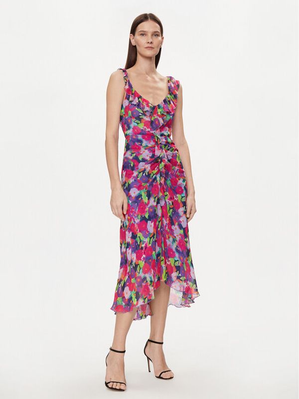 Nissa Nissa Poletna obleka RC14754 Pisana Regular Fit