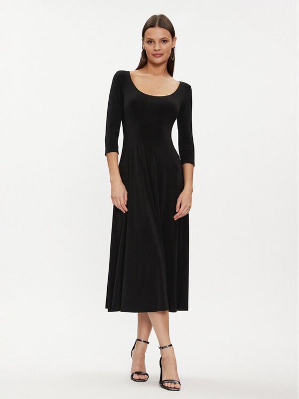 NORMA KAMALI NORMA KAMALI Cocktail obleka KK2273PL145001 Črna Regular Fit