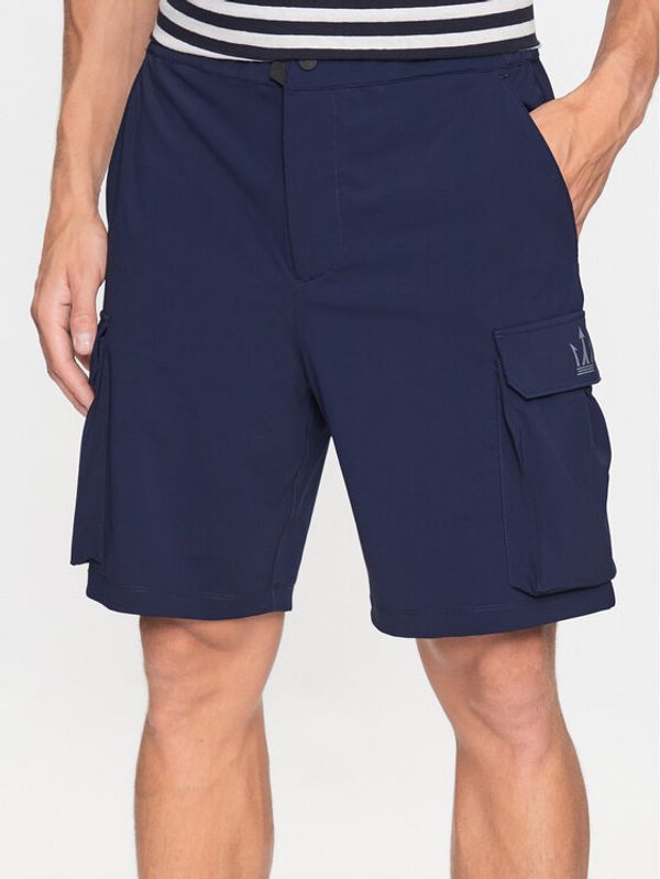 North Sails North Sails Kratke hlače iz tkanine 454020 Mornarsko modra Regular Fit