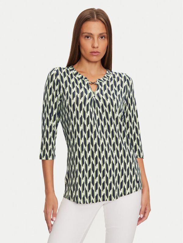 Olsen Olsen Bluza 11104899 Zelena Regular Fit