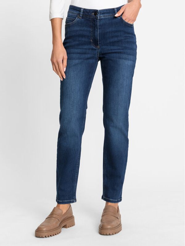 Olsen Olsen Jeans hlače 14002108 Mornarsko modra Regular Fit