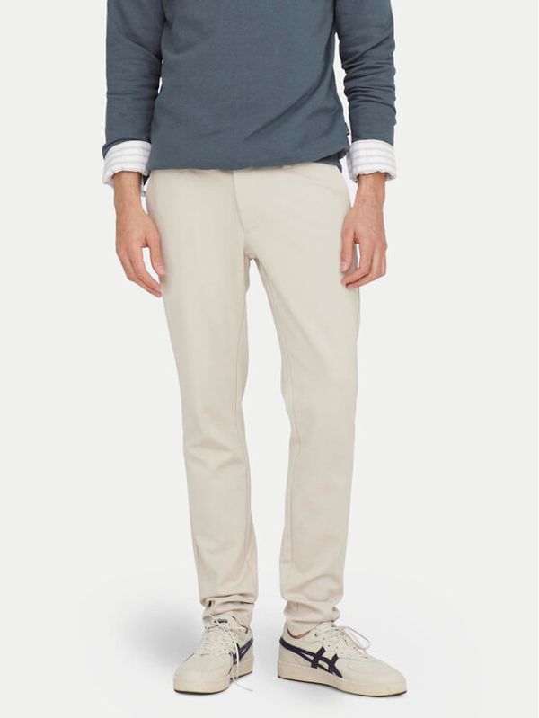 Only & Sons Only & Sons Chino hlače Mark 22010209 Écru Slim Fit