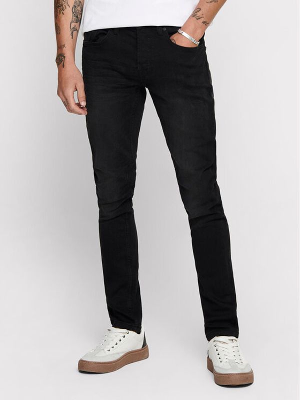 Only & Sons Only & Sons Jeans hlače Loom 22007451 Črna Slim Fit