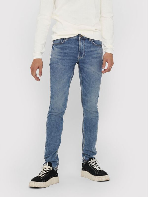 Only & Sons Only & Sons Jeans hlače Loom 22018653 Modra Slim Fit