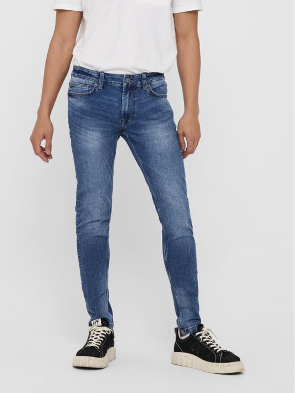 Only & Sons Only & Sons Jeans hlače Warp 22018256 Mornarsko modra Skinny Fit
