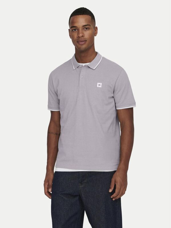 Only & Sons Only & Sons Polo majica Fletcher 22024827 Vijolična Regular Fit