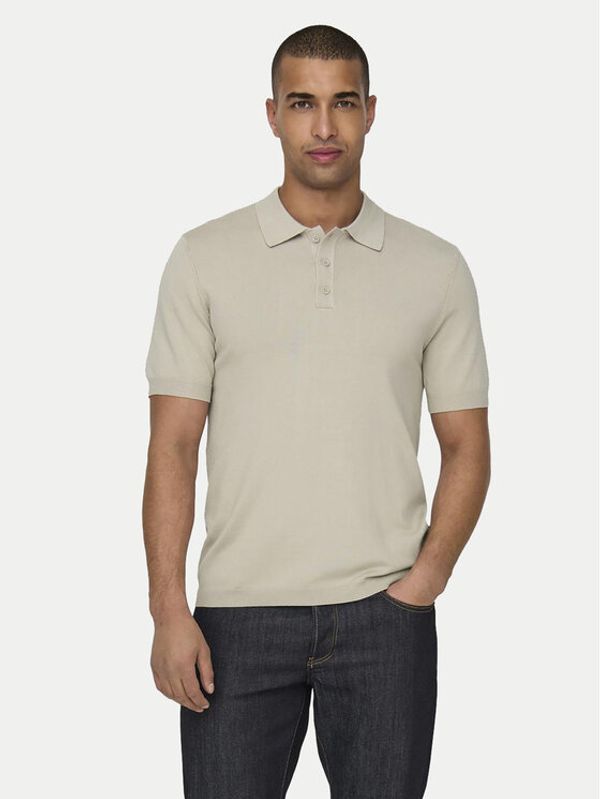 Only & Sons Only & Sons Polo majica Wyler 22022219 Bež Regular Fit