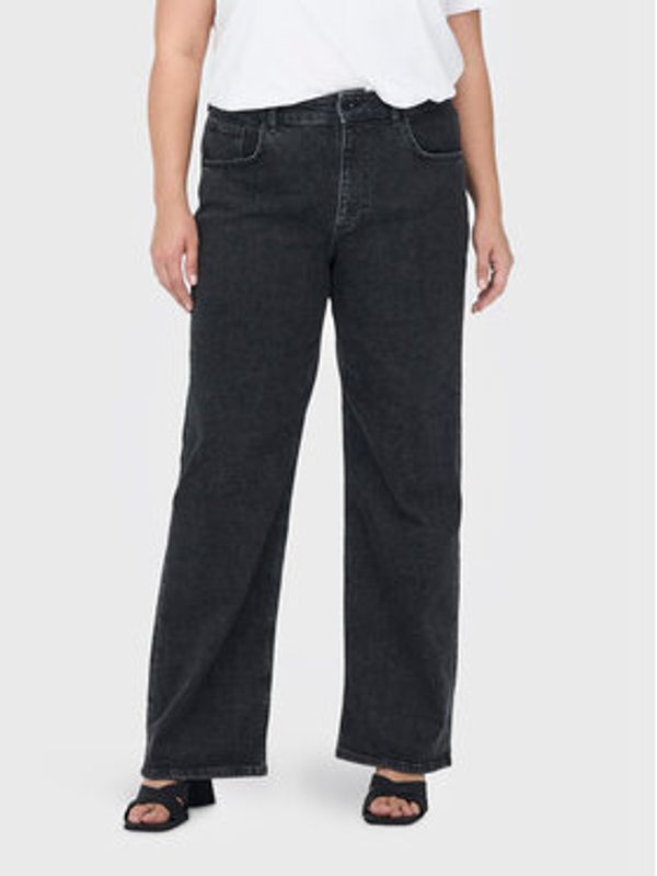 ONLY Carmakoma ONLY Carmakoma Jeans hlače 15265201 Črna Regular Fit