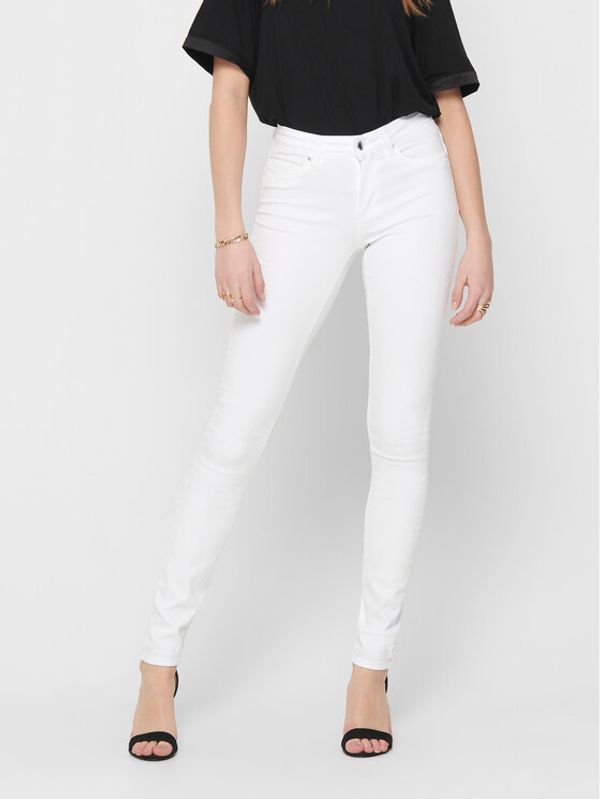 ONLY ONLY Jeans hlače 15195647 Bela Skinny Fit