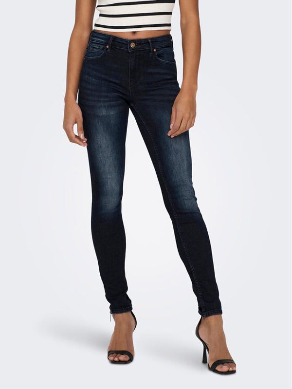 ONLY ONLY Jeans hlače 15209349 Mornarsko modra Skinny Fit