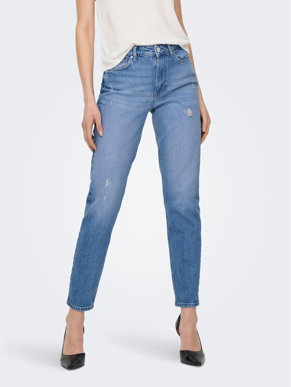 ONLY ONLY Jeans hlače 15249500 Modra Straight Fit