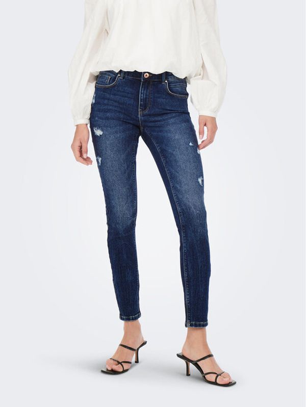 ONLY ONLY Jeans hlače 15259128 Mornarsko modra Skinny Fit