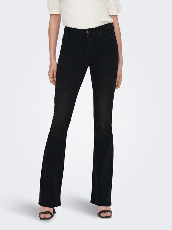 ONLY ONLY Jeans hlače 15286686 Črna Flared Fit