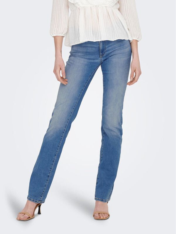 ONLY ONLY Jeans hlače Alicia 15258103 Modra Straight Fit