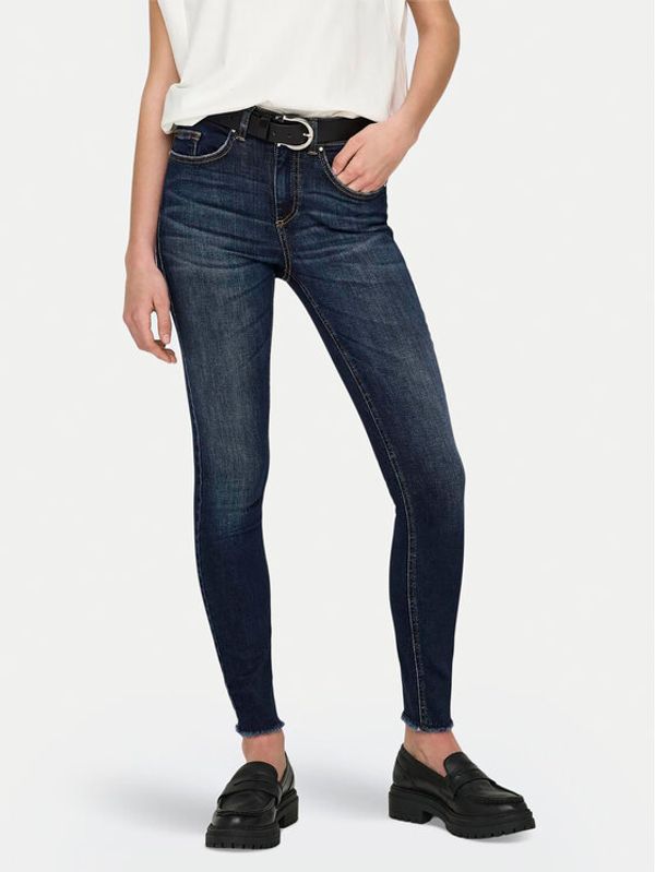 ONLY ONLY Jeans hlače Blush 15326910 Mornarsko modra Skinny Fit