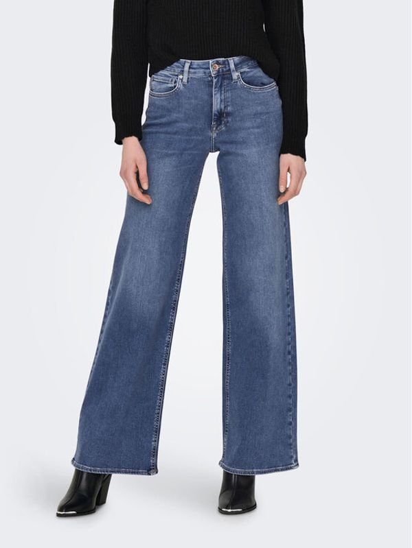 ONLY ONLY Jeans hlače Madison 15282980 Modra Wide Leg