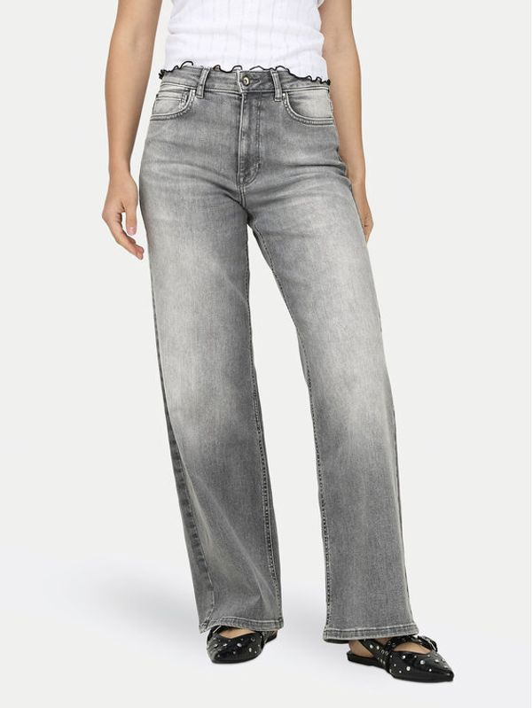 ONLY ONLY Jeans hlače Madison 15299800 Siva Wide Leg