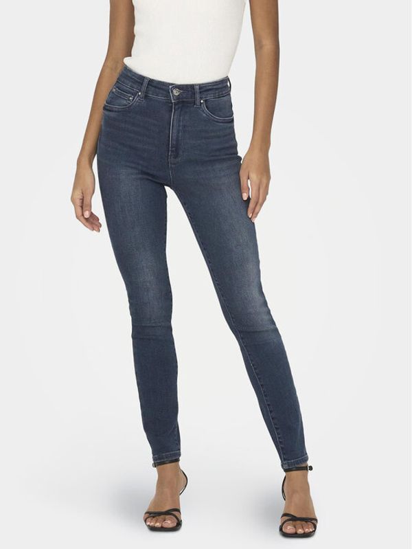 ONLY ONLY Jeans hlače Mila 15231285 Mornarsko modra Skinny Fit