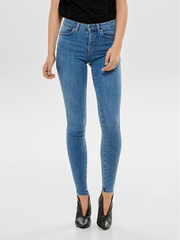 ONLY ONLY Jeans hlače Power 15169892 Modra Skinny Fit