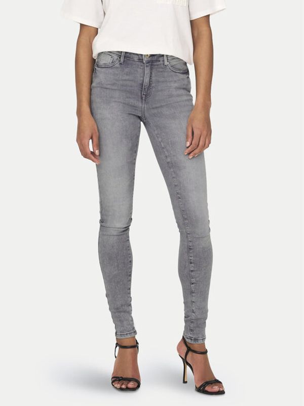 ONLY ONLY Jeans hlače Power 15231450 Siva Skinny Fit