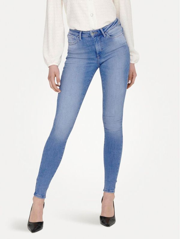 ONLY ONLY Jeans hlače Power 15250273 Modra Skinny Fit