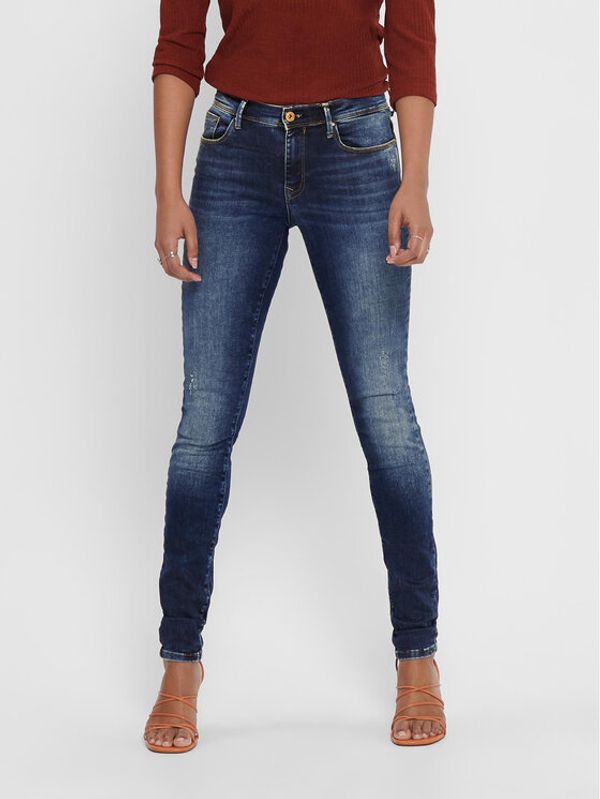 ONLY ONLY Jeans hlače Shape 15159137 Mornarsko modra Skinny Fit