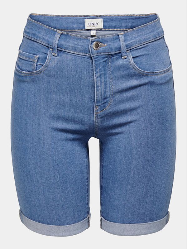 ONLY ONLY Jeans kratke hlače Rain 15176847 Modra Bodycon Fit