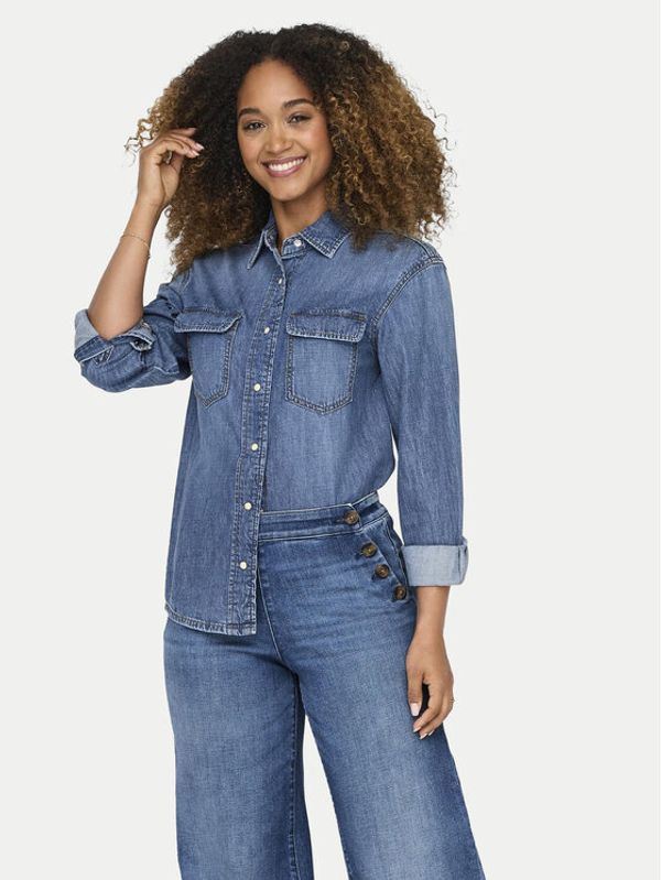 ONLY ONLY Jeans srajca Sevigny 15325561 Modra Loose Fit