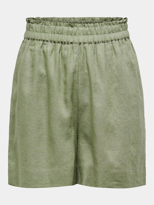 ONLY ONLY Kratke hlače iz tkanine Tokyo 15259587 Zelena Regular Fit