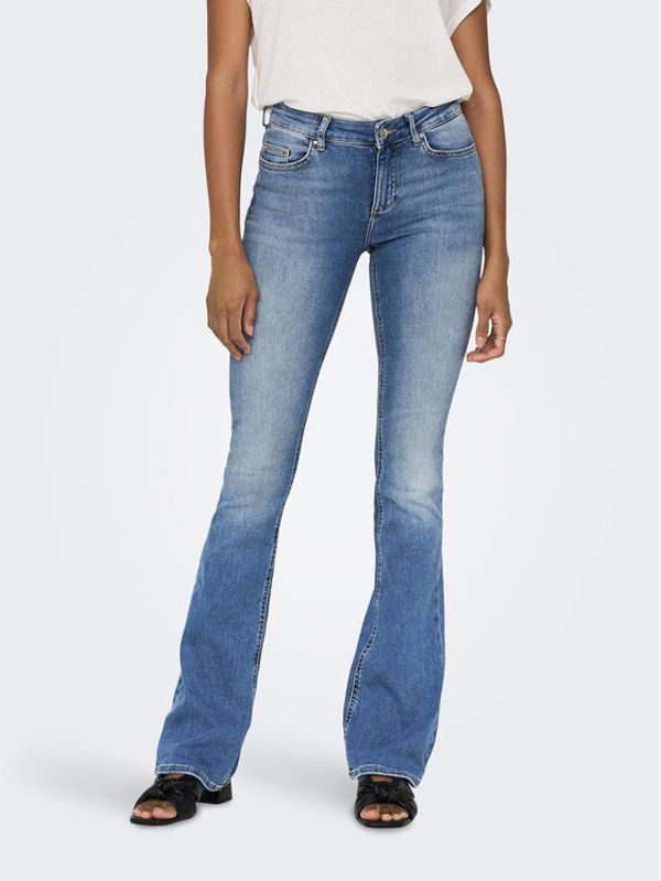 ONLY ONLY Jeans hlače Blush 15245444 Modra Flared Fit