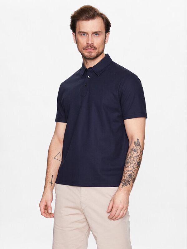 Oscar Jacobson Oscar Jacobson Polo majica Wade 6960 5108 Mornarsko modra Regular Fit