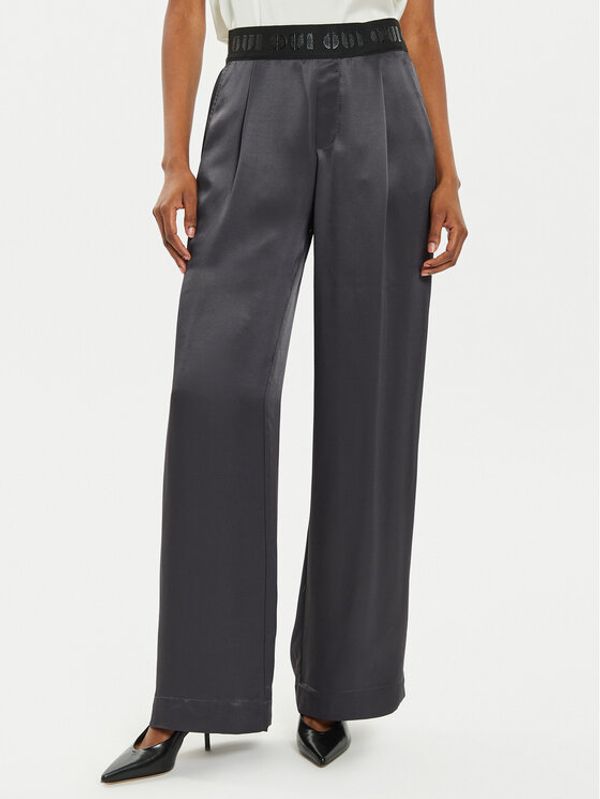 OUI OUI Hlače iz tkanine 88773 1240807 Siva Relaxed Fit