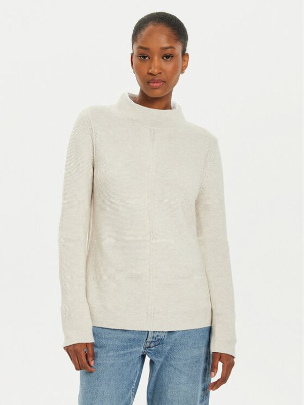 OUI OUI Pulover 89211 1340107 Écru Regular Fit