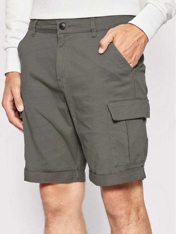 Outhorn Outhorn Kratke hlače iz tkanine SKMC601 Siva Regular Fit