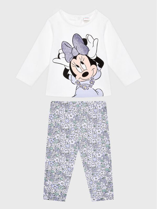 OVS OVS Komplet bluza in legice DISNEY 1756975 Bela Regular Fit