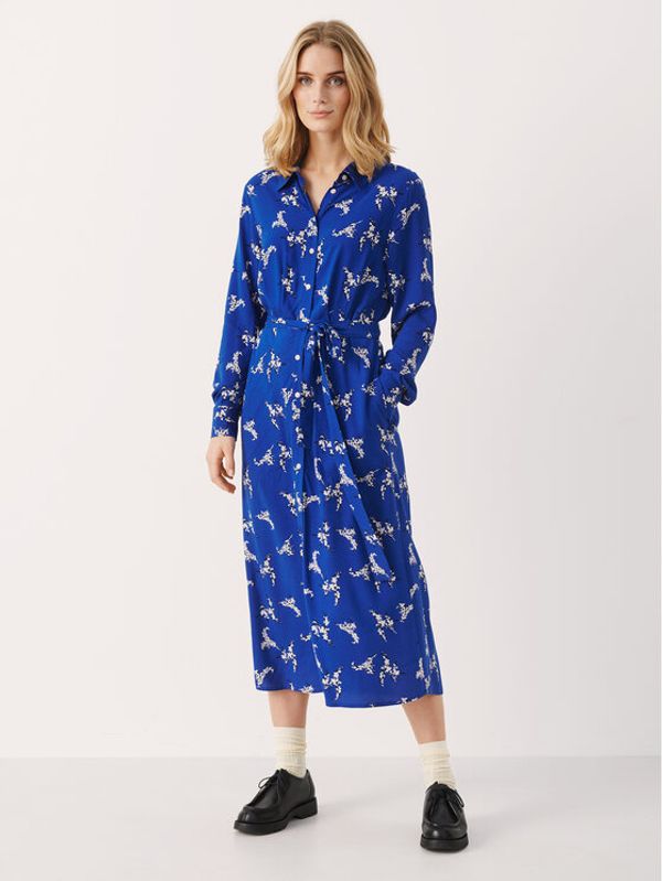 Part Two Part Two Srajčna obleka Silane 30307513 Modra Relaxed Fit