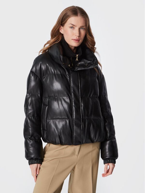 Patrizia Pepe Patrizia Pepe Jakna iz umetnega usnja 2O0022/E005-K103 Črna Regular Fit